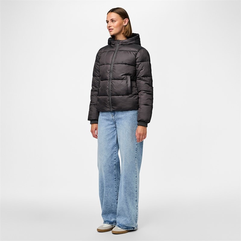 Pieces Dame Janni Kort Puf Jakke Magnet - Billede 4