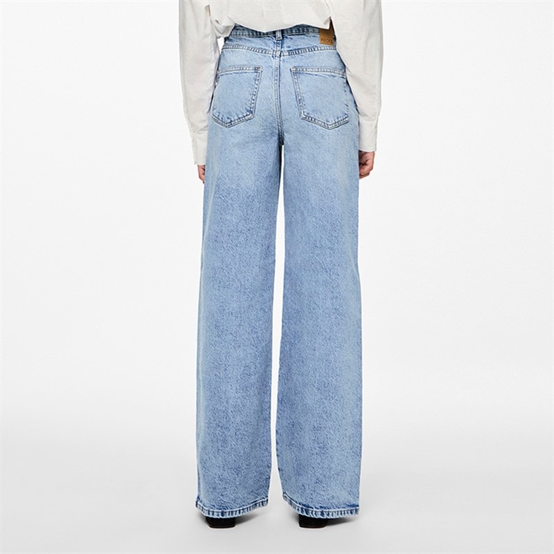Pieces Dame Selma vide ben jeans Light Blue Denim - Billede 2