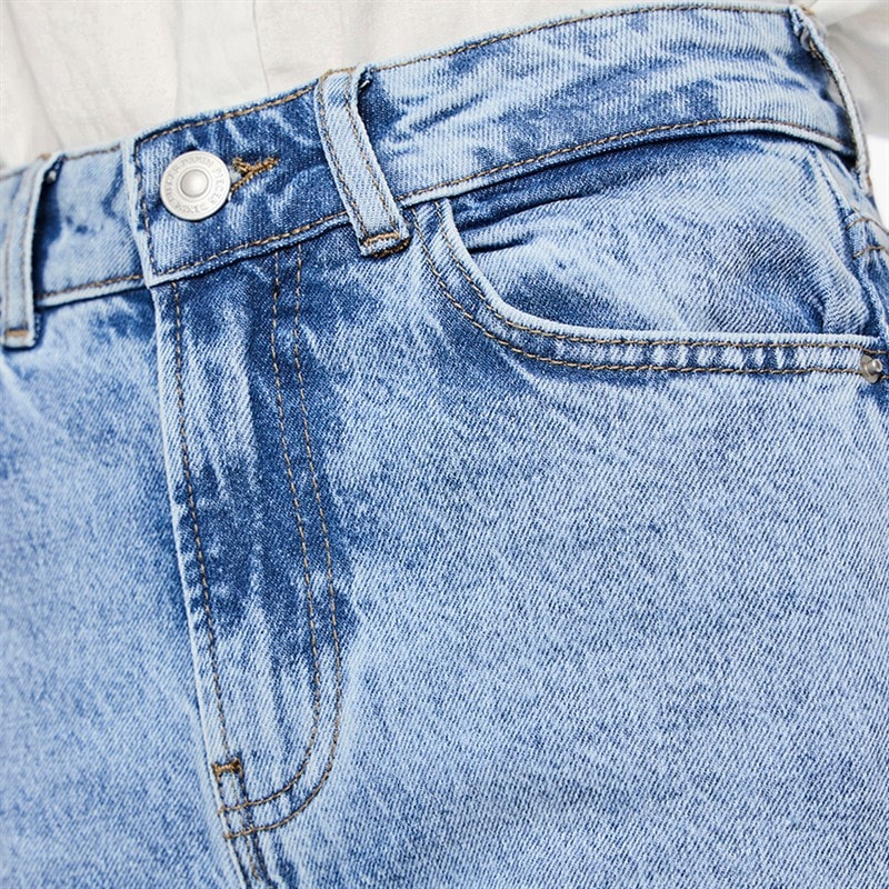 Pieces Dame Selma vide ben jeans Light Blue Denim - Billede 3