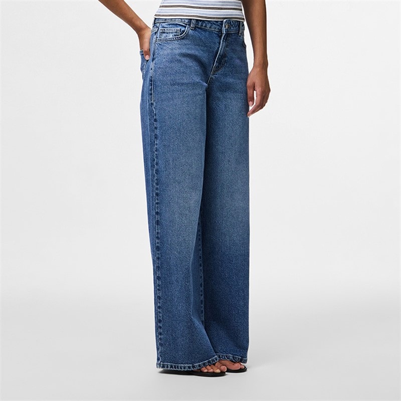 Pieces Dame Selma vide ben jeans Medium Blue Denim