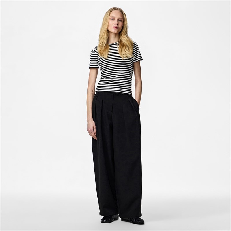 Pieces Dame Laya T Shirt Sort - Billede 3