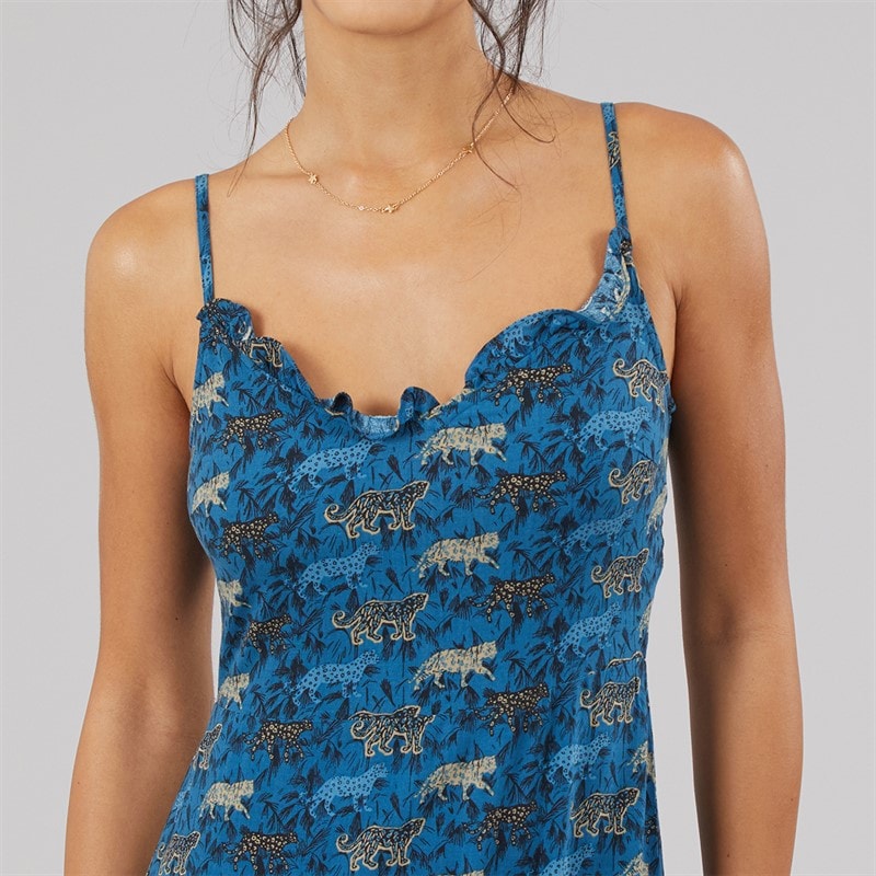 Pieces Dame Billo T Shirt French Blue Leopards - Billede 3