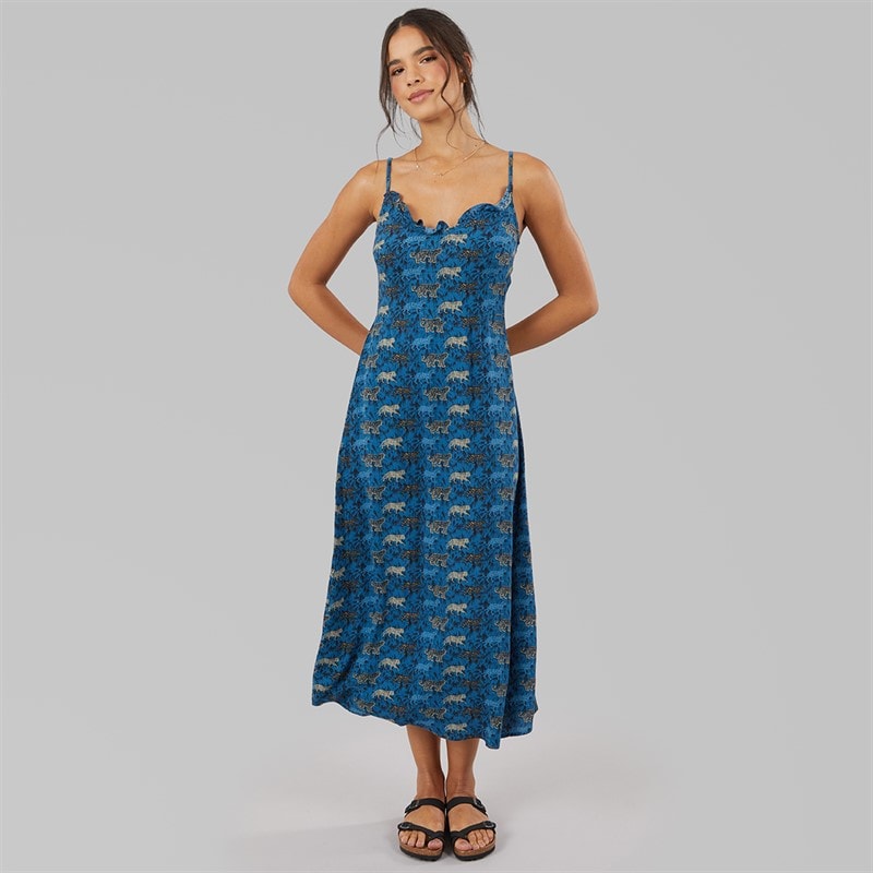 Pieces Dame Billo T Shirt French Blue Leopards - Billede 5