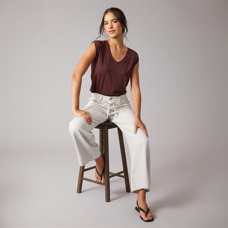 Pieces Dame Buffy Tanktop Winetasting - Billede 4
