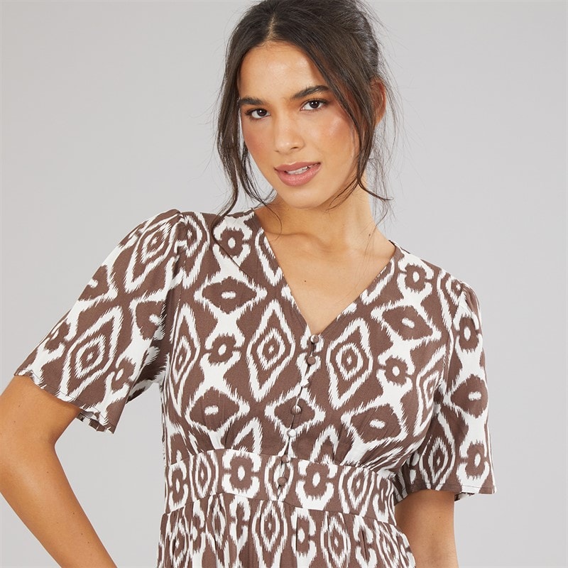 Pieces Dame Tala Midikjole Cloud Dancer - Billede 3
