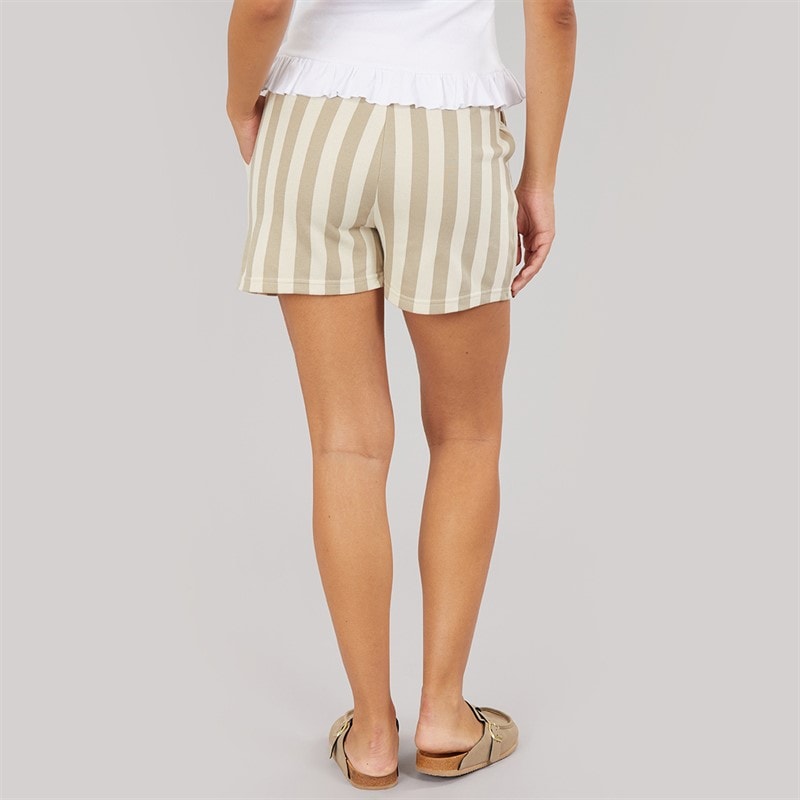 Pieces Dame Chili Stribe Shorts Crockery - Billede 2
