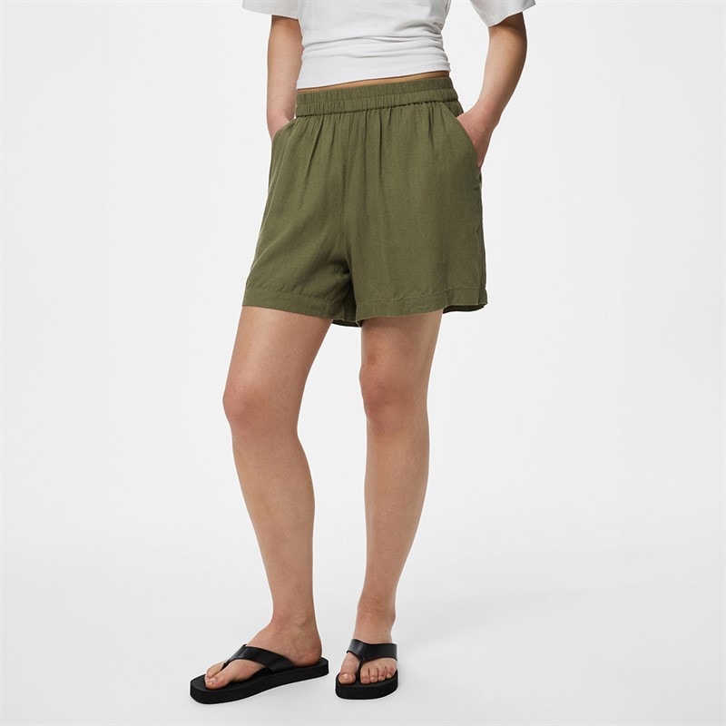 Pieces Kvinder Pia Shorts Deep Lichen Green
