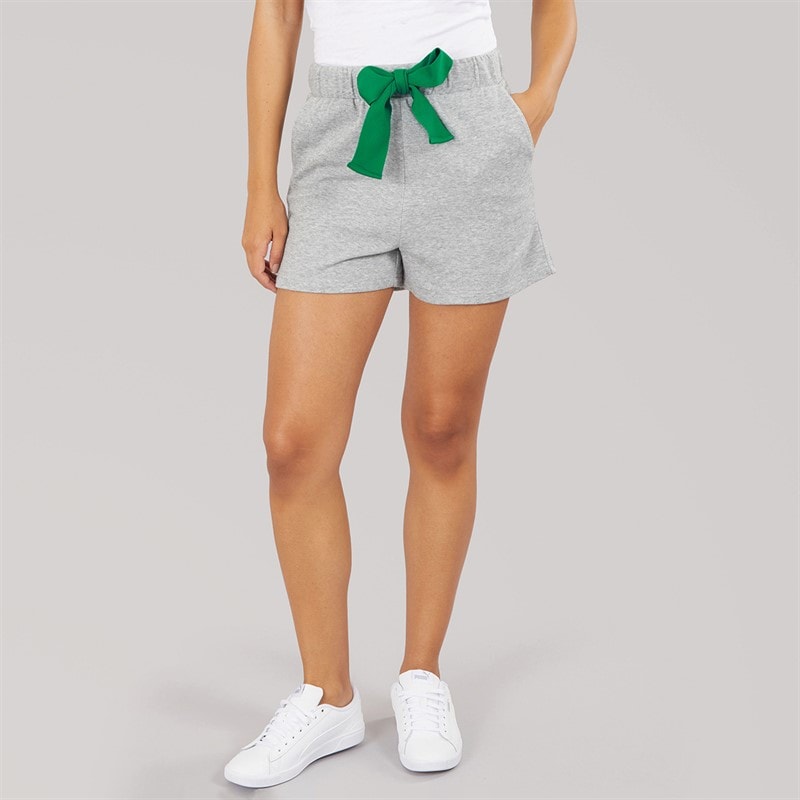 Pieces Dame Chilli String Shorts Light Grey Melange