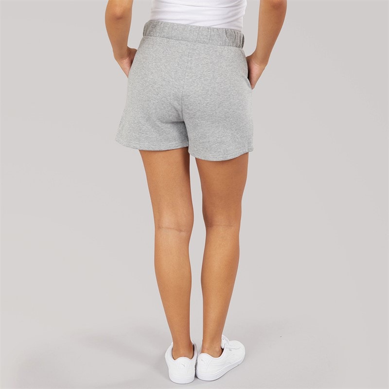 Pieces Dame Chilli String Shorts Light Grey Melange - Billede 2