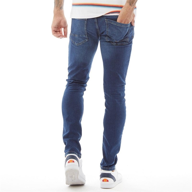 Crosshatch Herre Buraca Slim Fit Jeans Stonewash - Billede 2