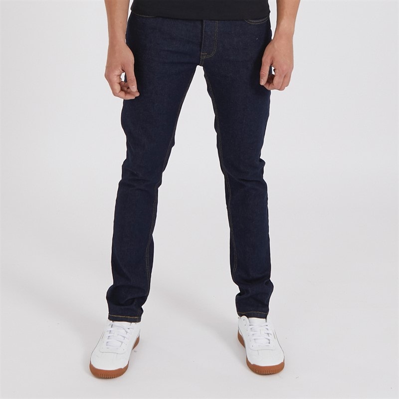 Crosshatch Herre Buraca Slim Fit Jeans Indigo