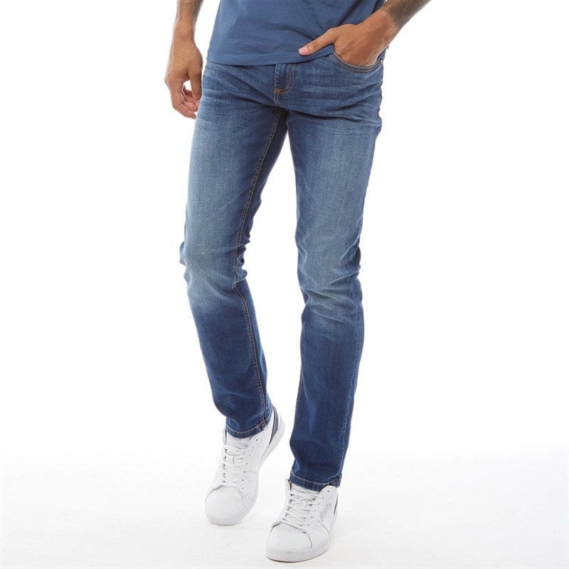 Crosshatch Herre New Svelte Skinny Jeans Denim