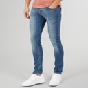 Crosshatch Herre Barbeck Slim Fit Jeans Stonewash