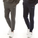 Crosshatch Herre Joggingbukser Topak Navy/Charcoal Marl