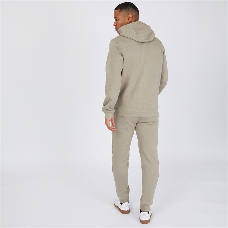 Crosshatch Herre Chelmere Hoodie og Joggers Sæt Mørk Sten - Billede 2
