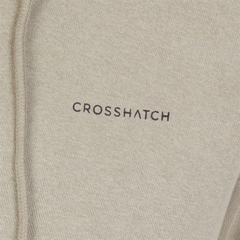 Crosshatch Herre Chelmere Hoodie og Joggers Sæt Mørk Sten - Billede 3