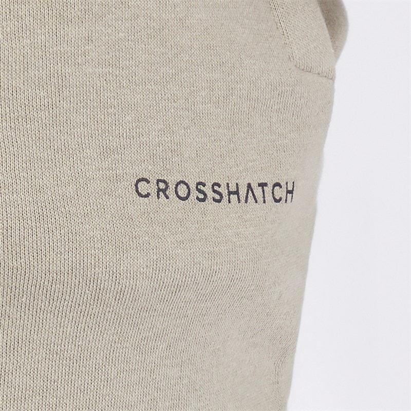Crosshatch Herre Chelmere Hoodie og Joggers Sæt Mørk Sten - Billede 5