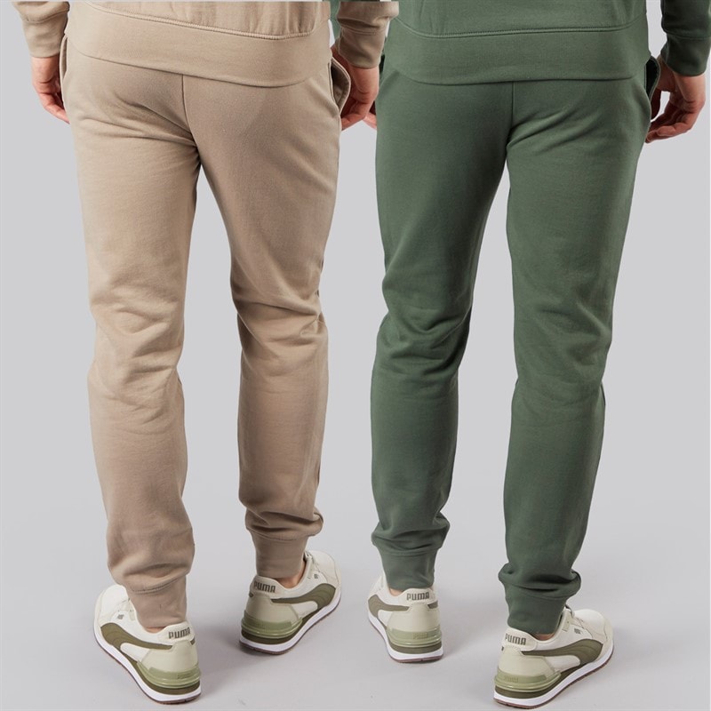 Crosshatch Herre Traymax Joggingbukser To-pak Khaki/Sten - Billede 2