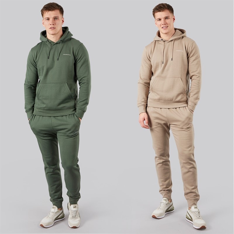Crosshatch Herre Traymax Joggingbukser To-pak Khaki/Sten - Billede 4
