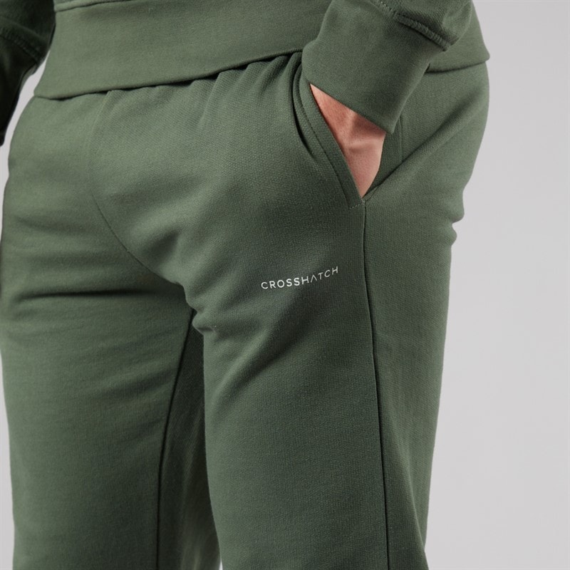 Crosshatch Herre Traymax Joggingbukser To-pak Khaki/Sten - Billede 5