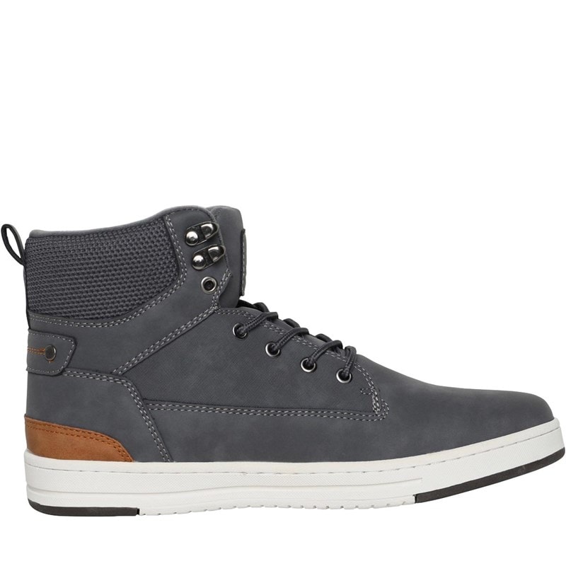 Crosshatch Herresko Staiger Høj Sneakers Grå - Billede 5