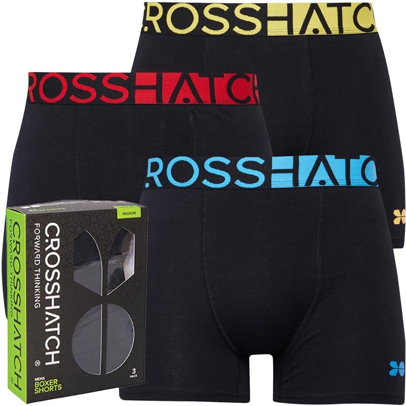 Crosshatch Herre Duron Boxer shorts Sort - Billede 1