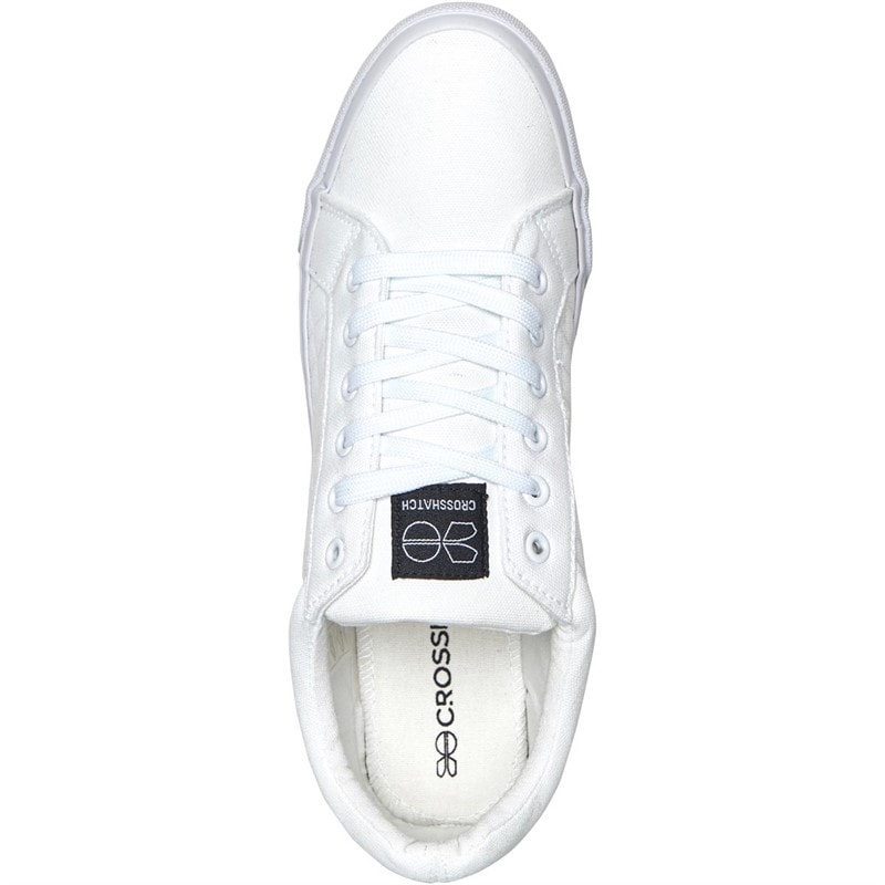 Crosshatch Huseby Canvas Pumps Hvid Mænd - Billede 4