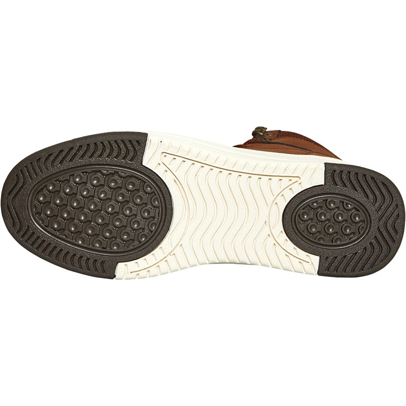 Crosshatch Herre Staiger Hi-Top Sneakers Brun - Billede 2