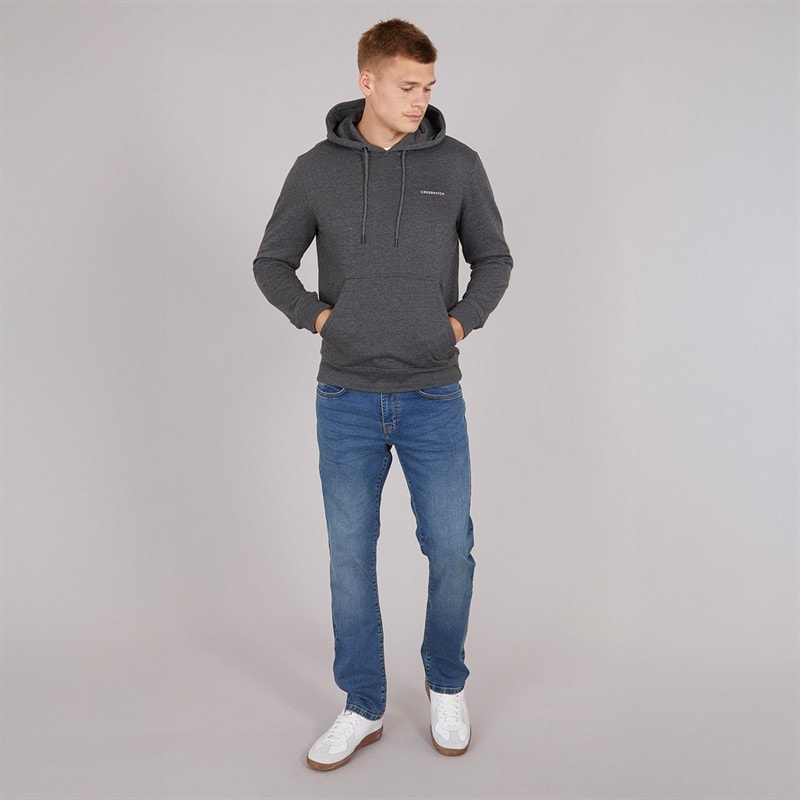 Crosshatch Herre Bandol Jeans Med Lige Ben Blå - Billede 4