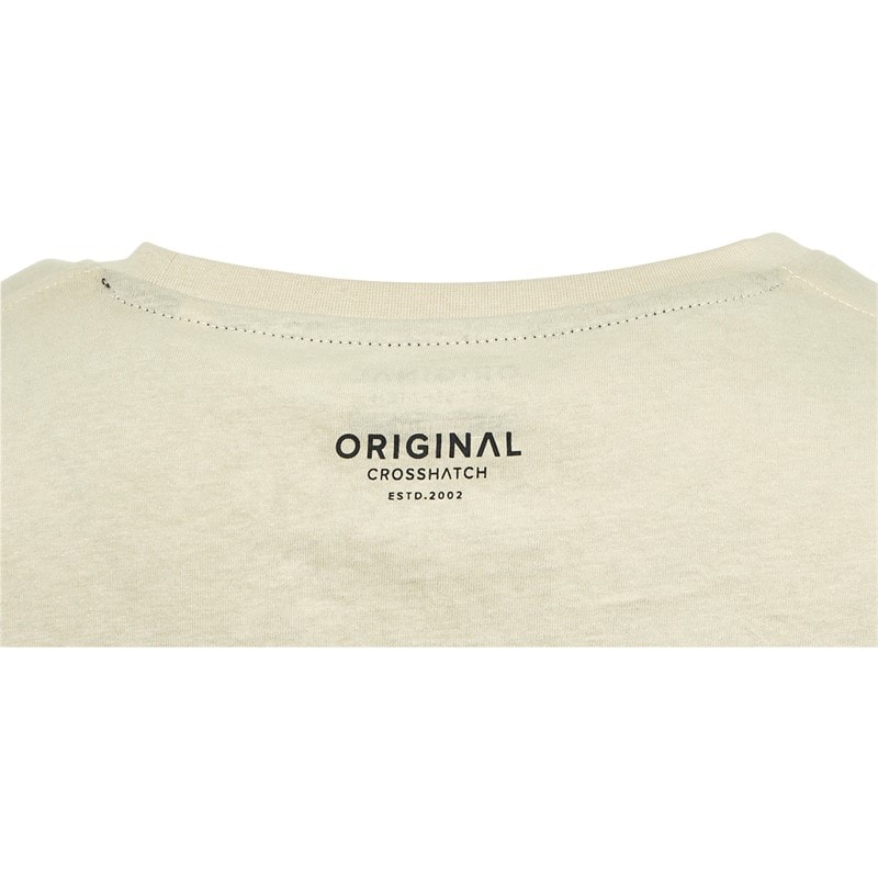 Crosshatch Herre T-shirts 7-pak Blå/Blå/Grå Melange/Hvid/Blå/Sort/Off White - Billede 2
