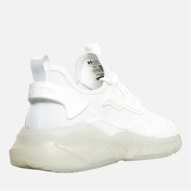 Crosshatch Herre Nantycaws Sneakers Hvid - Billede 5