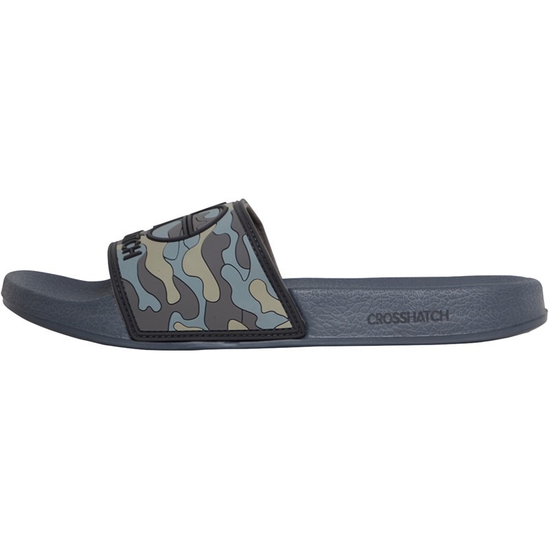 Crosshatch Herre Remorid Slides Sort Camo - Billede 2