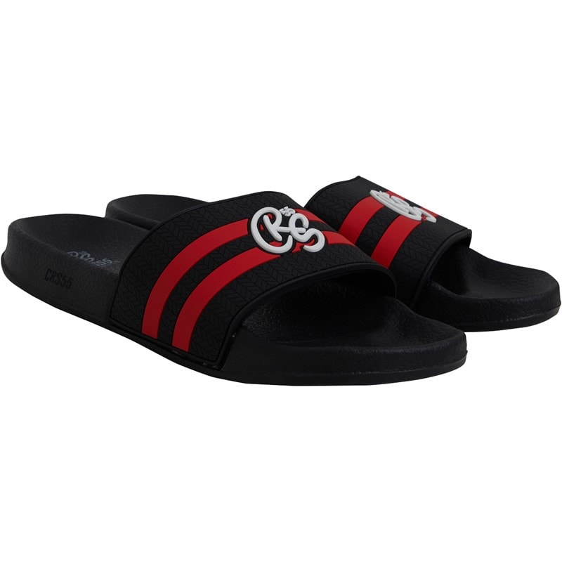 Crosshatch Herre Hamlax Sandaler Sort/Rød - Billede 1