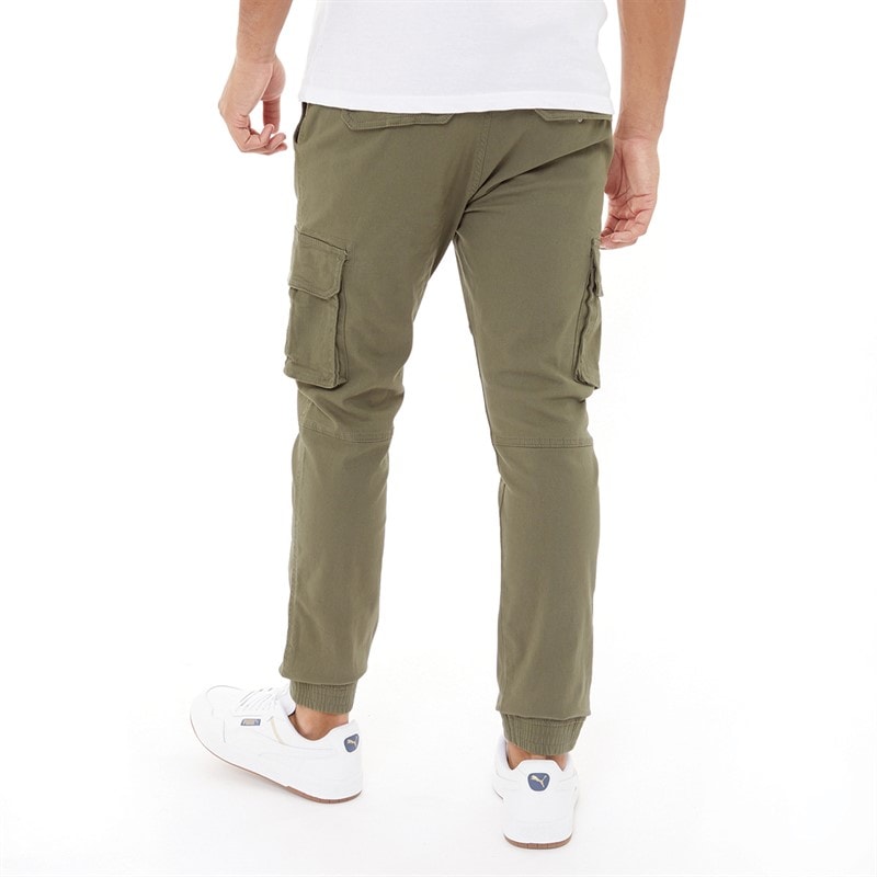 Crosshatch Herre Frenton Cargobukser Khaki - Billede 2