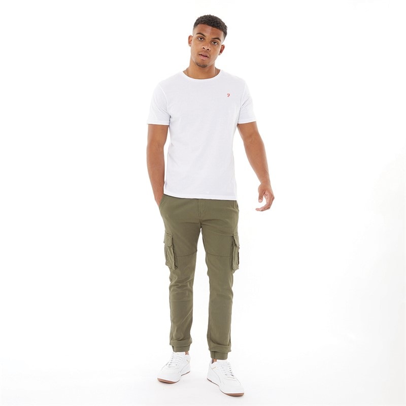 Crosshatch Herre Frenton Cargobukser Khaki - Billede 3
