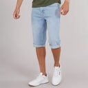 Crosshatch Herre Tillforth Baggy Denim Shorts Lys Vask
