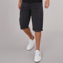 Crosshatch Herre Tillforth Baggy Denim Shorts Sort Vask