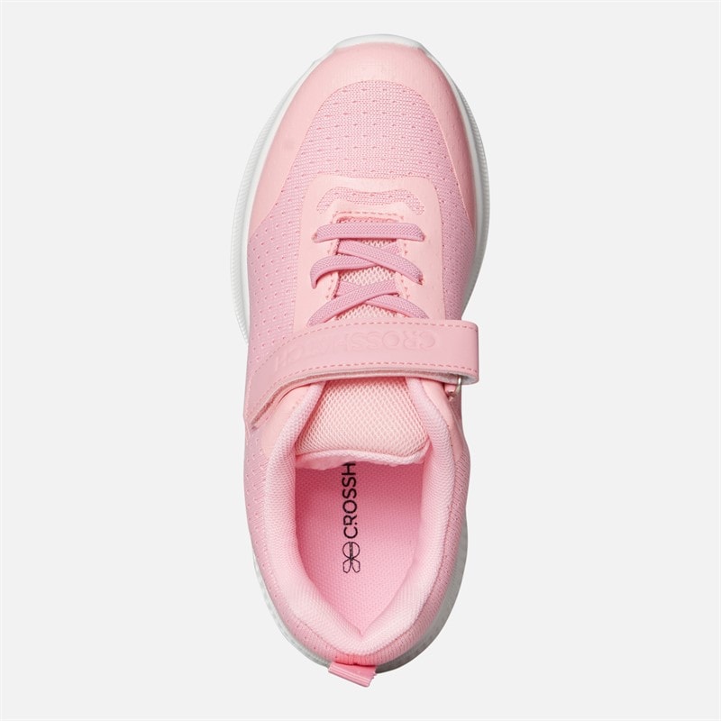 Crosshatch spædBørn Piger Stafford Træningssko Pink / Hvid - Billede 4