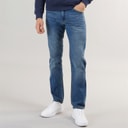 Crosshatch Herre Chas Regular Fit Jeans Medium Vask