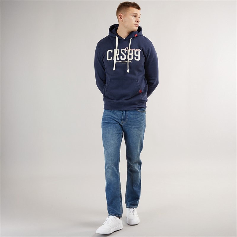 Crosshatch Herre Chas Regular Fit Jeans Medium Vask - Billede 4