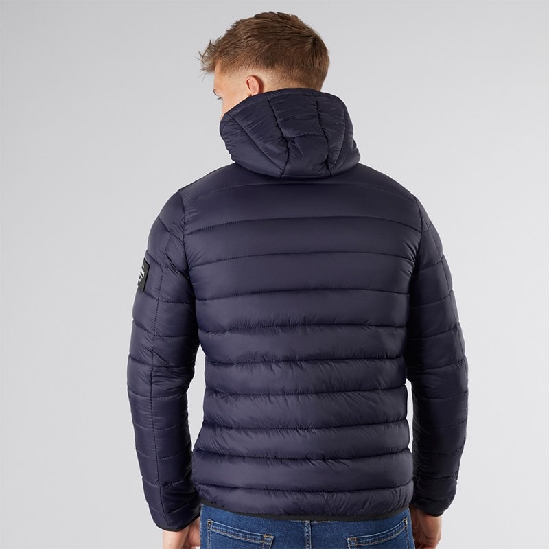 Crosshatch Herre Gattering Puffer Jakke Midnat - Billede 2