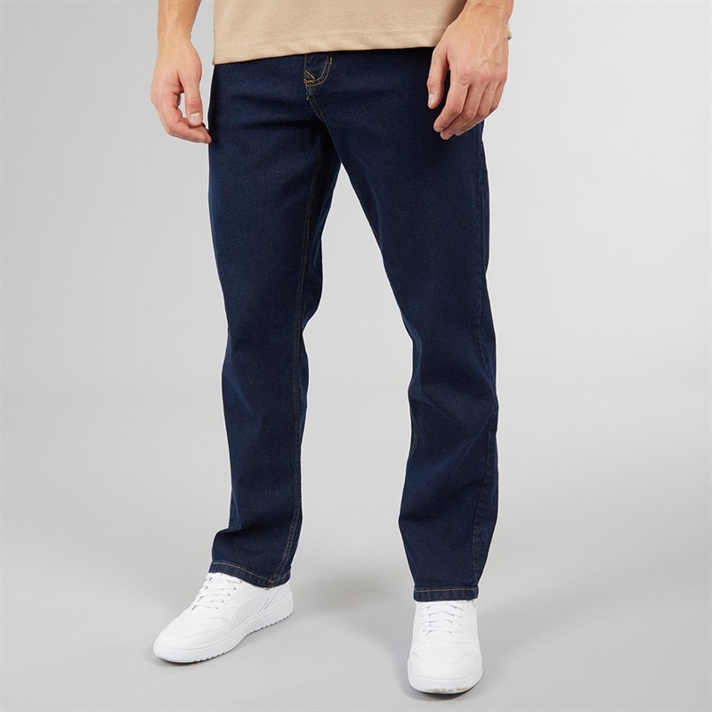 Crosshatch Herre Detendu Relaxed Fit Jeans Rå - Billede 1