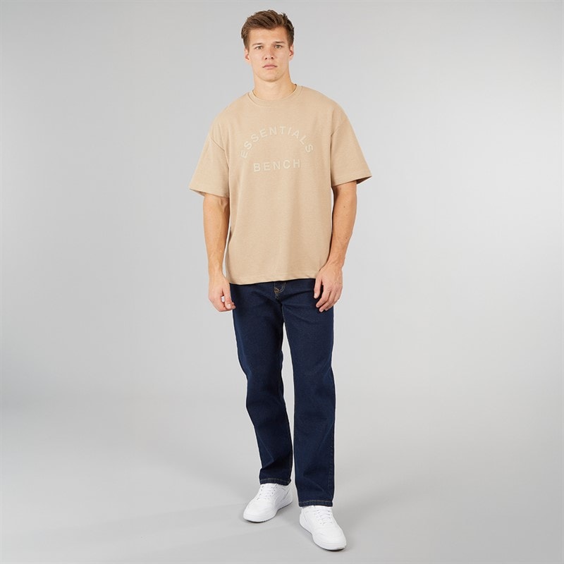 Crosshatch Herre Detendu Relaxed Fit Jeans Rå - Billede 4