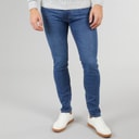 Crosshatch Herre Durtan Slim Fit Jeans Mellem Vask