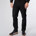 Crosshatch Herre Dalesman Relaxed Fit Jeans Sort Vask