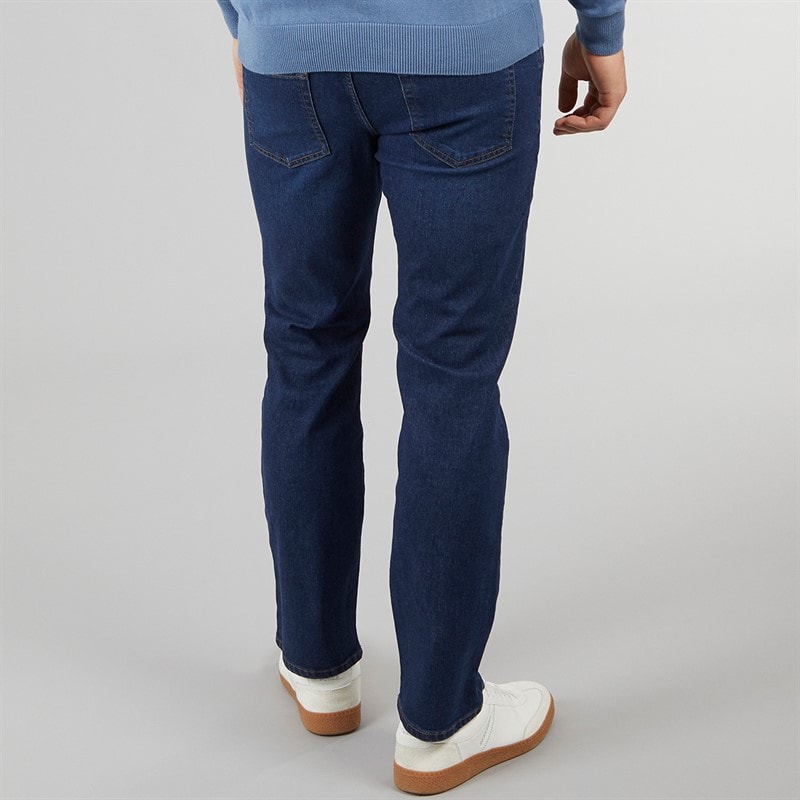 Crosshatch Herre Draker Straight Jeans Mørk Vask - Billede 2