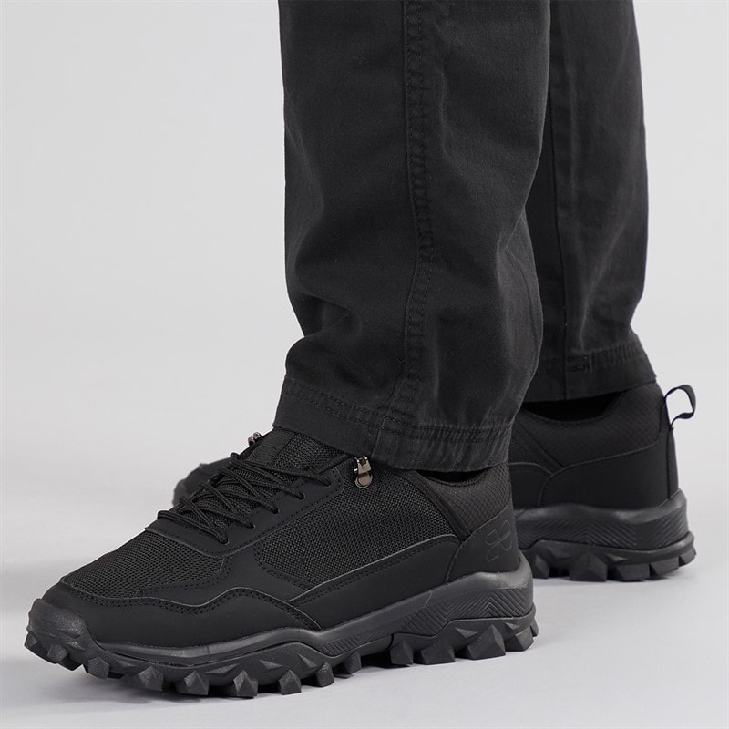 Crosshatch Herre Heymare Sneakers Sort Mono