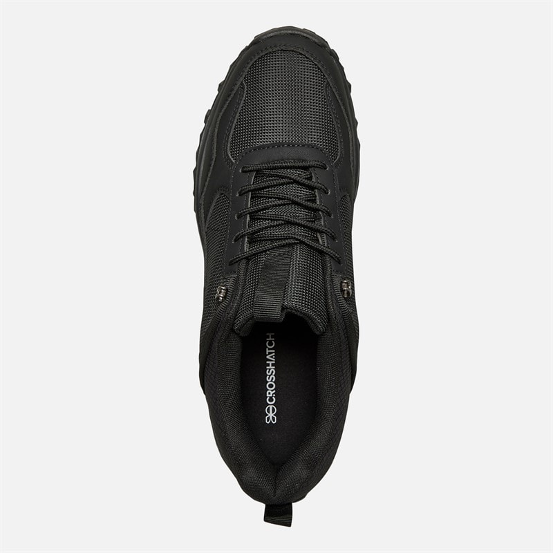 Crosshatch Herre Heymare Sneakers Sort Mono - Billede 4