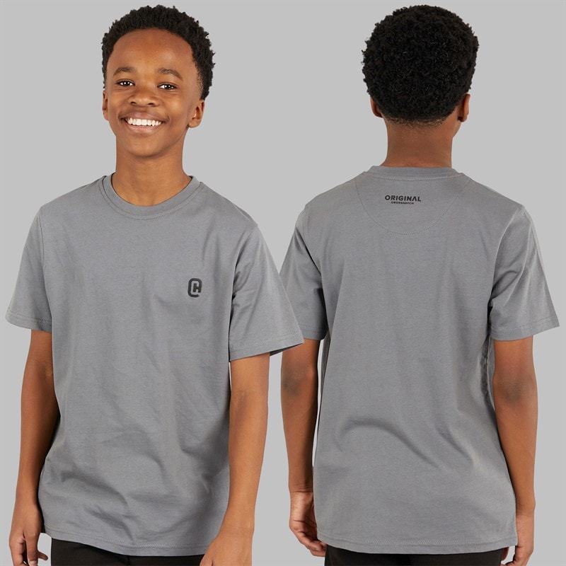 Crosshatch Drenge Tre Dele Hættetrøje T-shirt Og Joggingbukser Sæt Sort/Koksgrå - Billede 2