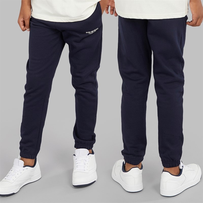 Crosshatch Drenge Fire Dele Hættetrøje Sweatshirt T-shirt Og Joggingbukser Sæt Navy/Off White - Billede 3